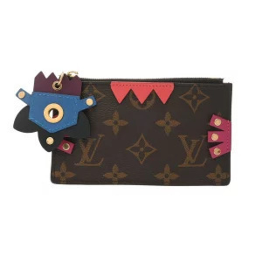Louis Vuitton Monogram Totem Pochette Brown Canvas coin case Wallet